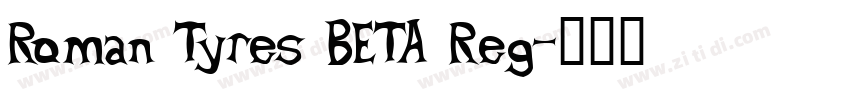 Roman Tyres BETA Reg字体转换